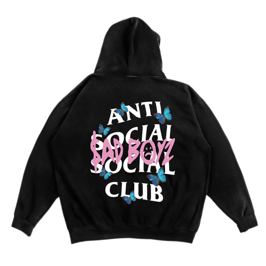 Hoodie ASSC X SADBOYZ - Butterfly pink