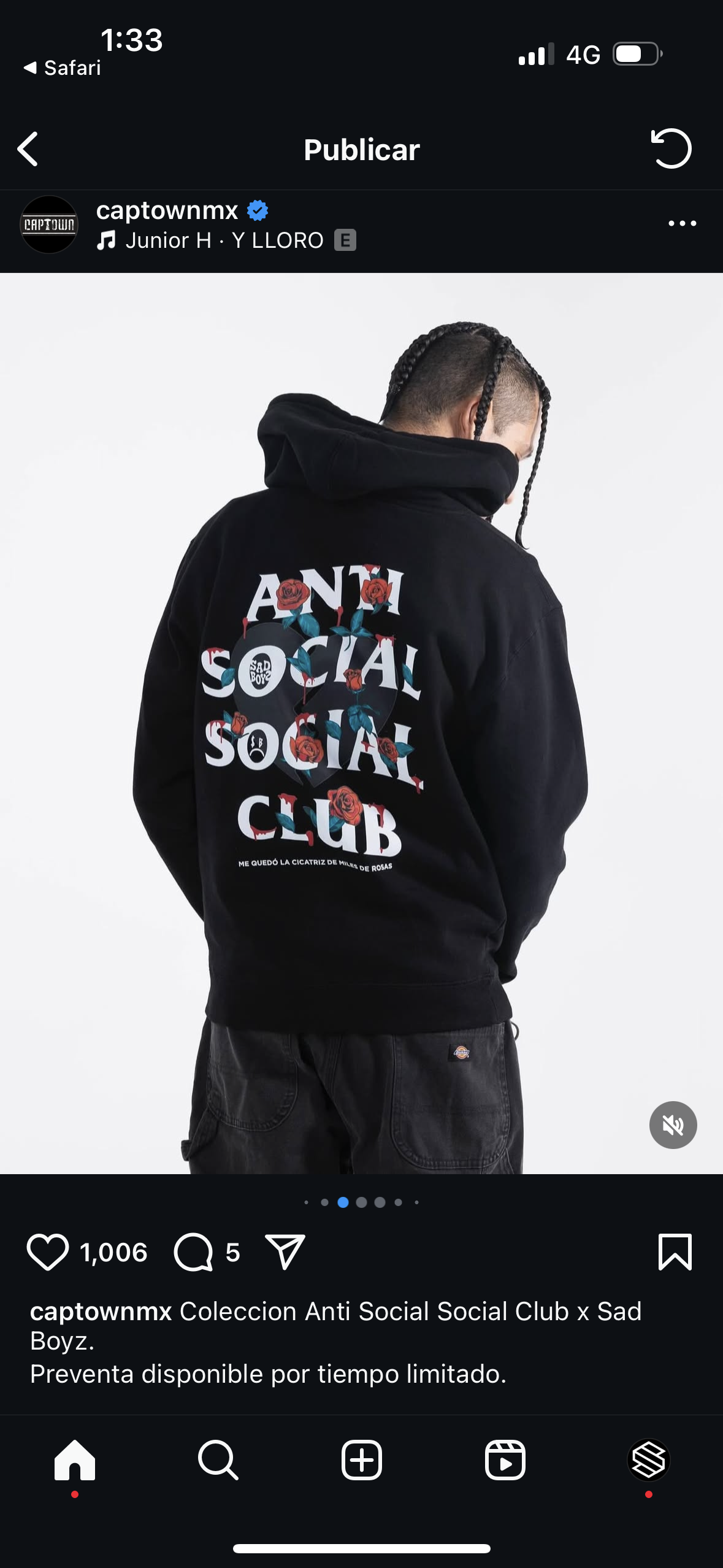 Hoodie ASSC X SADBOYZ - Miles de rosas