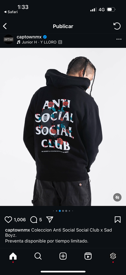 Hoodie ASSC X SADBOYZ - Miles de rosas