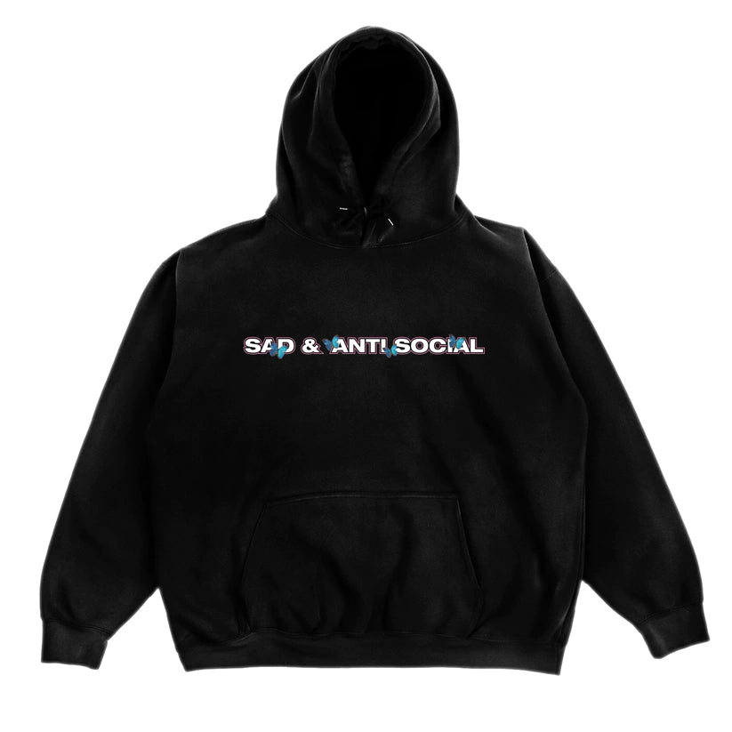 Hoodie ASSC X SADBOYZ - Butterfly pink